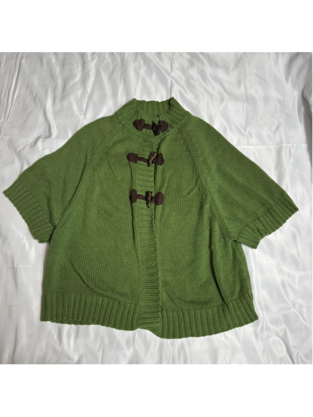 Women's Old Navy Green Toggle Cardigan Sweater, Size M